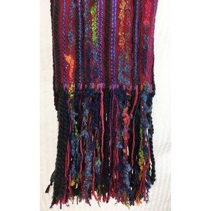 Virginia Irby Maxwell Textile Artist Wool Fringe Scarf Artwear Wearable Art